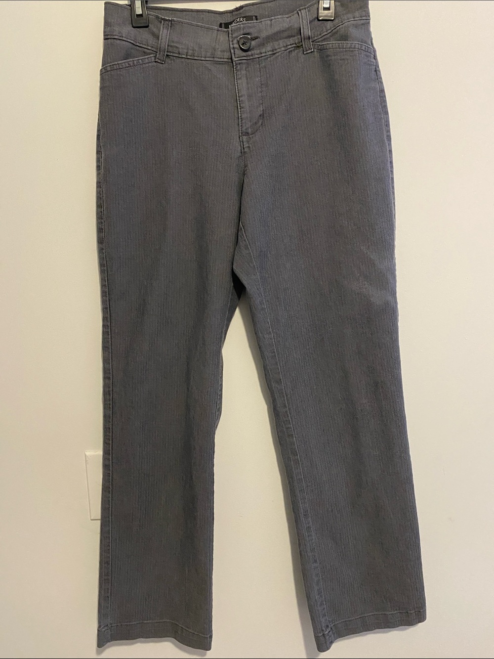 Riders by Lee Women's Straight-Leg Trousers in Gray, normal wear